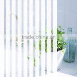 Window Colored Print Glass Tinting Film,12mm White Stripe Decorative Film for Glass Door and Office Window