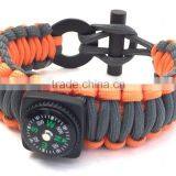 Camping Equipment 2016 Wholesale Paracord Survival Kit Adjustable Hook and Loop Fire Starter Buckles Paracord Quality Choice thumbnail-4