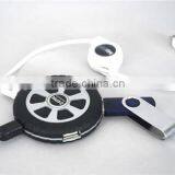 Vehicle Wheel Shaped Usb 2.0 Hub 4 Port