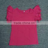 Hotsale Ruffle Top Shirts for Girls,wholesale Blank Baby T Shirts,Girls Double Ruffle Top Shirts Manufacturers,T Shirts in Stock thumbnail-5