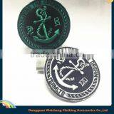 Round Shaped Anchor Slim Patch Heat Seal Backed for Garment