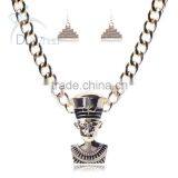 Wholesale Gold Chain Necklace Jesus Jewelry Set thumbnail-1