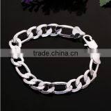 Beautiful 925 Sterling Silver Link Chain Bracelet thumbnail-1