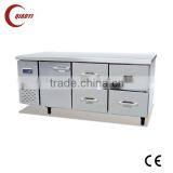 Stainless Steel with draw Table Refrigerator