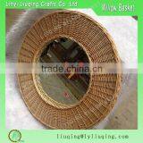 Wholesale Round Romantic Home Decoration Wicker Mirror Quality Choice thumbnail-1