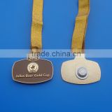 customized gltter ribbon magnetic medals