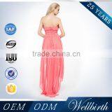 Wholesale China Factory Simple Pink Beach Wedding Dresses In Guangzhou thumbnail-6