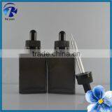 Glass Bottle Factory Special Image 30ml Clear Frosted Square Glass Bottle thumbnail-2