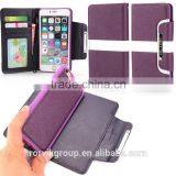 2 in 1 Wallet Leather Cell Phone Case for Iphone 6 Plus thumbnail-5