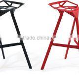 Bistro Furniture Aluminium With Powder Coated Transformer Shape Bar Stool Chair thumbnail-4