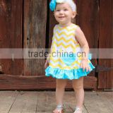 2015 new fashion popular boutique baby clothing cotton garments for baby girls kids
