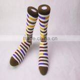 In Stock White Black Pattern 168N 100% Cotton Socks thumbnail-4