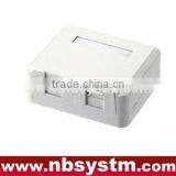 2 Ports Surface Box With 2 Pcs Keystone Jack or Without