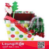 Christmas Holiday Cardboard Large Tray With Metallic Finish