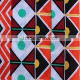 Zig Zag Stripe Diamond Shape Printed Polyester Cotton Rayon Blend Fabric thumbnail-3