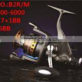 B2R Series Middle End Four Style Size 2000-6000 1+1-7+1BB Rear Drag Fishing Reel