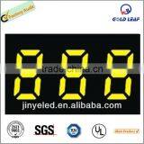 3 Digit Yellow Color 7 Segment Led Display