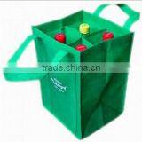2016 Cheap Recycle New Style Fashion Bottle Carrier Laminated Non-woven Bags