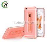 Free sample Cheap tpu case for iphone 6 cover with hidden stand holder