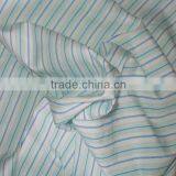 100% Fabric Cotton Blue and White Striped thumbnail-1