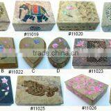 Stone Trinket Boxes , Jewellery Boxes , Pill Boxes Marble Carved Boxes