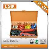 LSD Good Quilty LSC8-6-4TH Ferrule Crimper Set With Cable-end Ferrules Crimping Tool and Several Terminals Combinedin Iron Box thumbnail-1