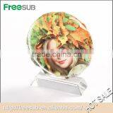 Fashion Style Dia 100mm Round Sunflower Blank 3D Sublimation Pictures of Crystals thumbnail-3