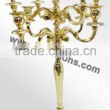 Brass Plated Candelabra Wedding Candelabra Classic Candelabra thumbnail-1