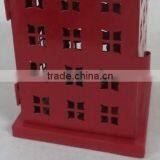 Metal House Lantern 3 Color Selection With Rope Handle thumbnail-6