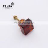 2016 Hot Sale Square Amber Color Furniture Crystal Cabinet Pull