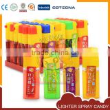 Lighter spray candy