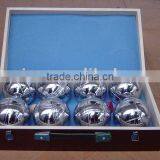 Petanque, Bocca, Boccie 8pcs Set in Wooden Box thumbnail-1