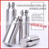 Wholesale and Custom 100% 18/8 Food Grade Pure Stainless Steel 304 Double Layers Extreme Movement Outdoor Travel Vacuum Flask thumbnail-1