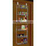 White Overdoor Wire Metal Tire Storage Rack thumbnail-1