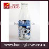 1000ML Printed Glass Milk Bottle thumbnail-3