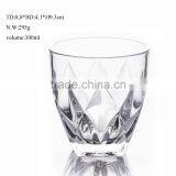 380ml Clear Glass Cup With Machine Made Lotus Pattern for Drinking thumbnail-2