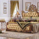 Luxury European Style Wooden Carving Solid Wood Bedroom Set thumbnail-1