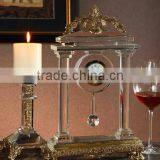 Italian Style Home Decorative Table Clock, Classical Brass With Crystal Desk Clock (BF01-0202-1) thumbnail-6