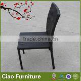 Garden Stackable Rattan Chair for Lunch Dining Chair thumbnail-2