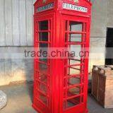 London Classical Public Steel Telephone Booth / Cast Iron Telephone Booth thumbnail-2