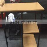 Metal Microwave Serving Cart With 3 Tier Kitchen Storage thumbnail-2