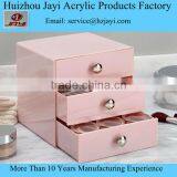 Plastic Cosmetic Stroage Boxes Clear Crystal Cube Makeup Boxes 2016 New Acrylic Large Makeup Organizer Wholesale JYSB-16506 thumbnail-3