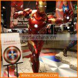 Iron Man Fiberglass Window Display Props Life Size Movie Statues thumbnail-2