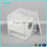 KINGMEI Hexagon Hang Acrylic Red Tissue Holder Box Cover Clear Plexiglass Tissue Box Wholesale thumbnail-3
