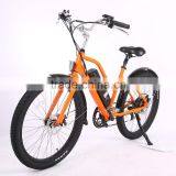 26 Inch 48V 350W Electric Beach Cruiser Bike With Full Suspension for Lady thumbnail-1