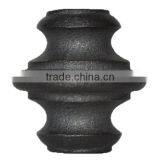 Ornament Cast Iron Fence&gates Collars and Bushes,round Base thumbnail-6