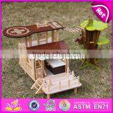 2017 New Products Indoor Children Toys Wooden Treehouse Dollhouse W03B059 thumbnail-5