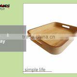 Modern Bed Serving Tray Rack Wooden Food Display Trays With Handle thumbnail-2