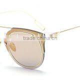 2016 New Women Metal Outdoor Glasses Sunglasses Fashion Tide Thin Face Round Sunglasses thumbnail-3