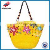 Knit Flower Design Beach Bags thumbnail-1